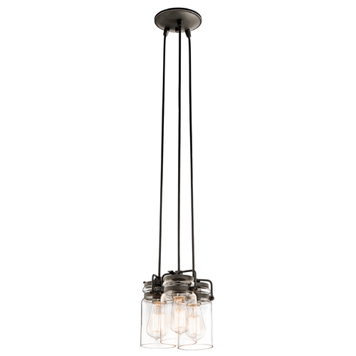 Kichler Lighting Brinley 3-Light Olde Bronze Cluster Pendant by Kichler Lighting 42869OZ