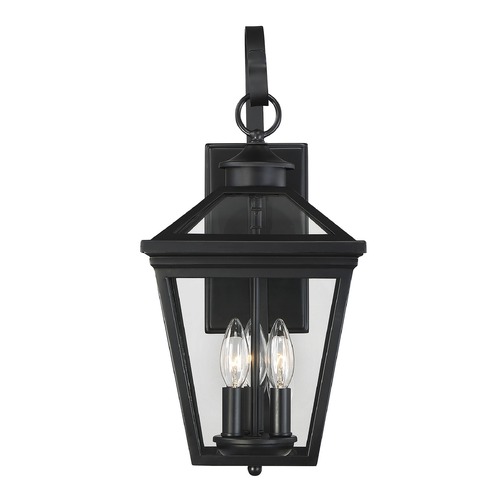 Ellijay 19-Inch Outdoor Wall Light in Black by Savoy House