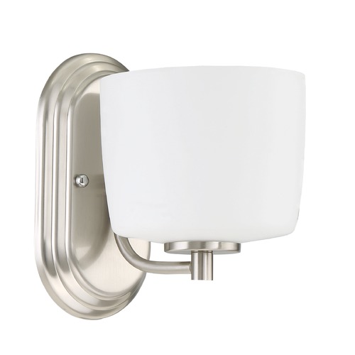 Craftmade Lighting Clarendon 8-Inch Brushed Polished Nickel Sconce by Craftmade Lighting 43501-BNK