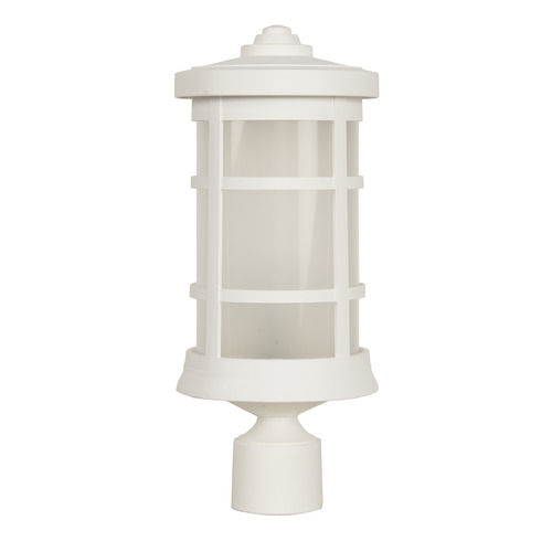 Resilience Lanterns Textured White Post Light by Craftmade Lighting