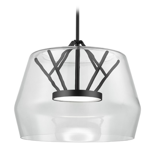 Kuzco Lighting Modern Black LED Pendant 3000K 1550LM by Kuzco Lighting PD61418-CL/BK