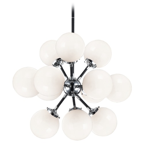 Matteo Lighting Soleil Chrome Chandelier by Matteo Lighting C62812CHOP