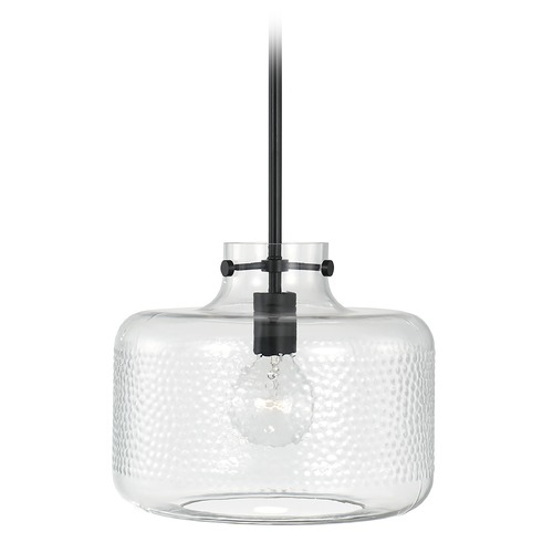 Capital Lighting Brighton 11.50-Inch Pendant in Matte Black by HomePlace by Capital Lighting 342512MB