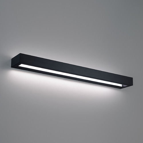 Modern Forms by WAC Lighting Open Bar Black LED Vertical Bathroom Light by Modern Forms WS-52137-27-BK