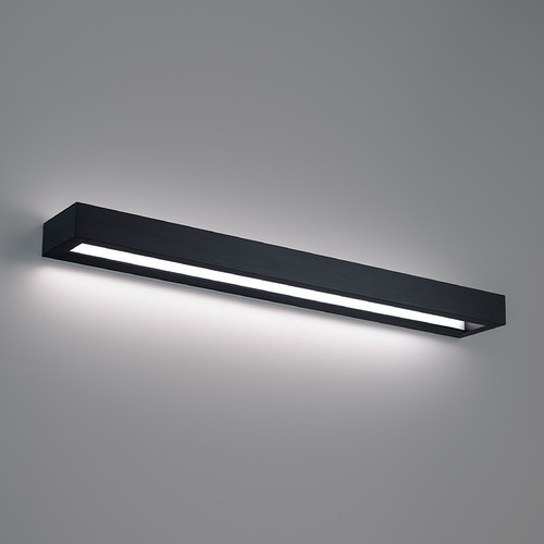Open Bar Black LED Vertical Bathroom Light by Modern Forms