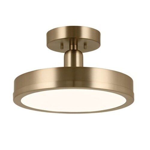 Kichler Lighting Riu Champagne Bronze LED Semi-Flush Mount Light by Kichler Lighting 52589CPZ