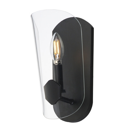 Armory Black Sconce by Maxim Lighting