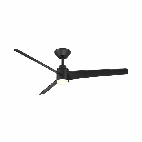 Novelle 52-Inch LED Outdoor Smart Fan in Matte Black by WAC Lighting
