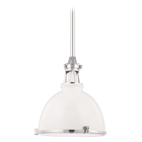 Hudson Valley Lighting Massena Pendant in Polished Nickel by Hudson Valley Lighting 4614-WPN