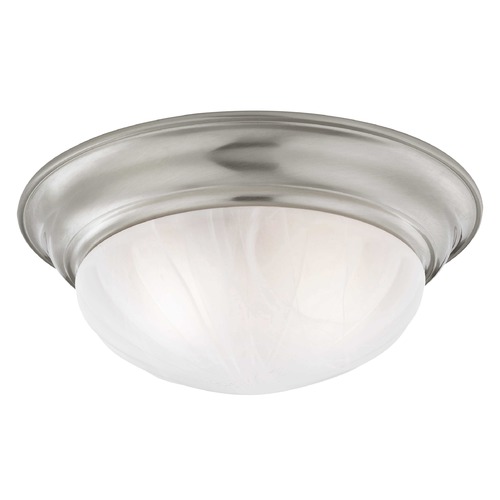Design Classics Lighting 14-Inch Satin Nickel Flushmount Ceiling Light 1562-09