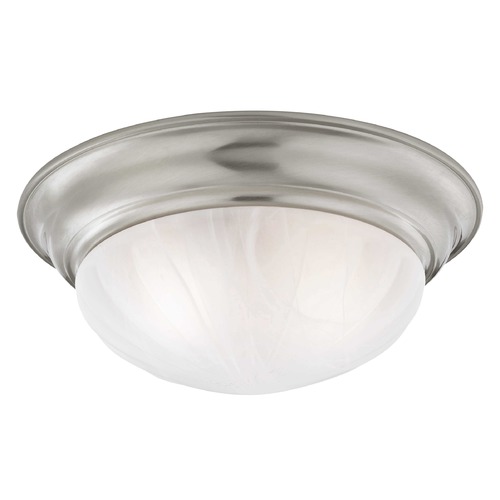 14-Inch Satin Nickel Flushmount Ceiling Light