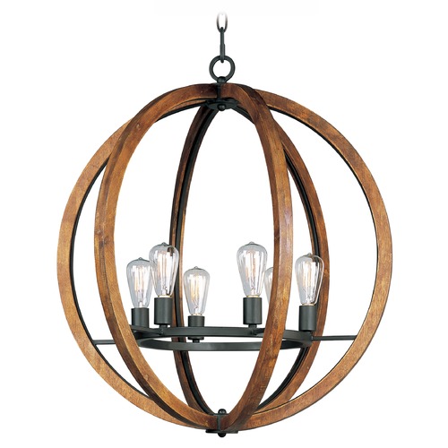 Maxim Lighting Maxim Lighting Bodega Bay Anthracite Chandelier 20918APAR/BUI