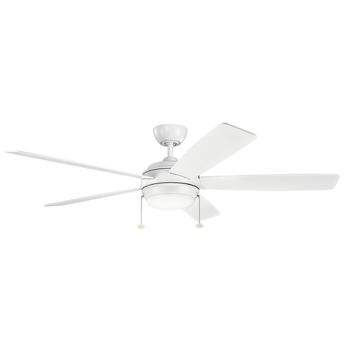 Starkk 60-Inch Matte White LED Fan by Kichler Lighting