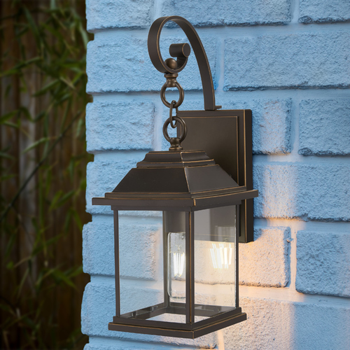 Minka Lavery Mariner's Pointe Oil Rubbed Bronze with Gold Highlights Outdoor Wall Light by Minka Lavery 72631-143C