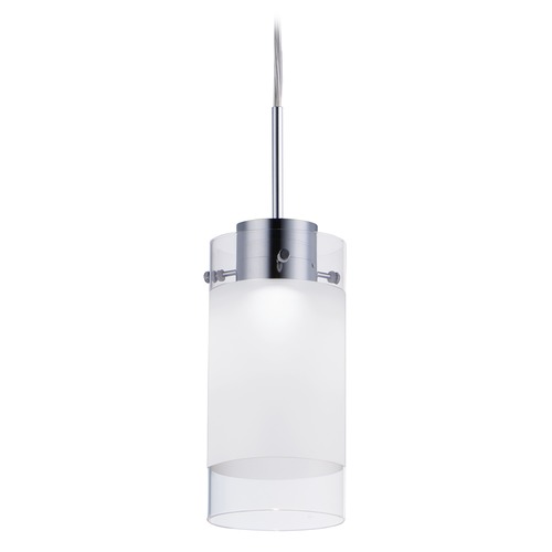 Maxim Lighting Maxim Lighting Scope Polished Chrome LED Mini-Pendant Light with Cylindrical Shade 10192CLFTPC