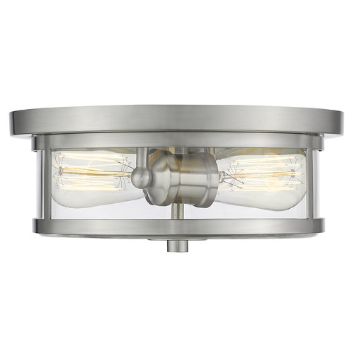 Z-Lite Savannah Brushed Nickel Flush Mount by Z-Lite 462F11-BN