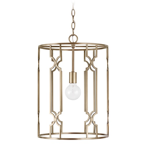 Jordyn 14-Inch Wide Pendant in Aged Brass by Capital Lighting