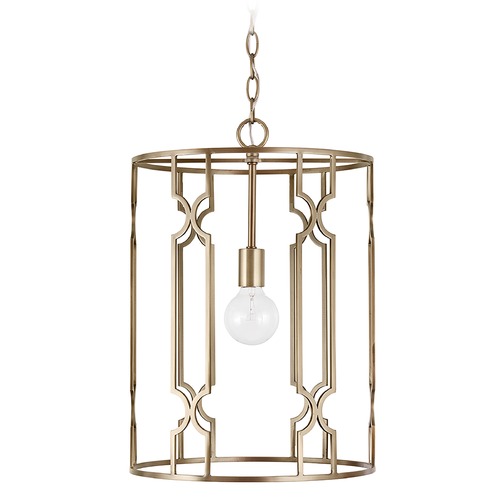 Capital Lighting Jordyn 14-Inch Wide Pendant in Aged Brass by Capital Lighting 338911AD