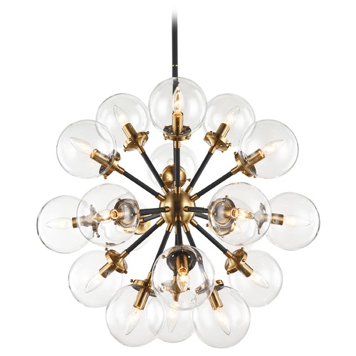 Matteo Lighting Soleil Aged Gold Chandelier by Matteo Lighting C62818AGCL