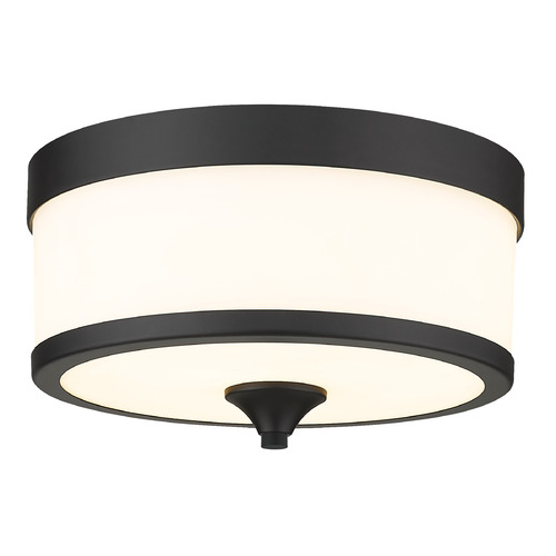 Z-Lite Cosmopolitan Matte Black Flush Mount by Z-Lite 307F-MB