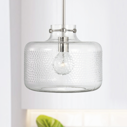Capital Lighting Brighton 11.50-Inch Polished Nickel Pendant by HomePlace by Capital Lighting 342512PN