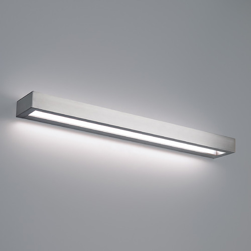 Modern Forms by WAC Lighting Open Bar Brushed Nickel LED Vertical Bathroom Light by Modern Forms WS-52137-27-BN