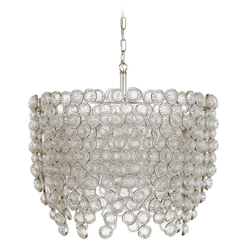 Visual Comfort Signature Collection Julie Neill Milazzo Waterfall Chandelier in Silver by Visual Comfort Signature JN5234BSLCG