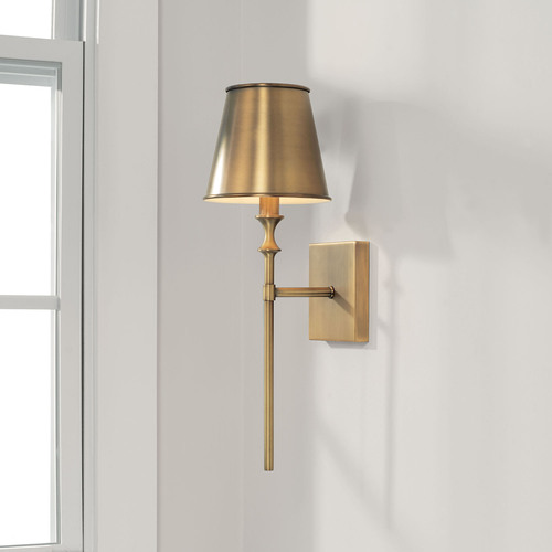 Capital Lighting Whitney Wall Sconce in Aged Brass by Capital Lighting 649711AD-708