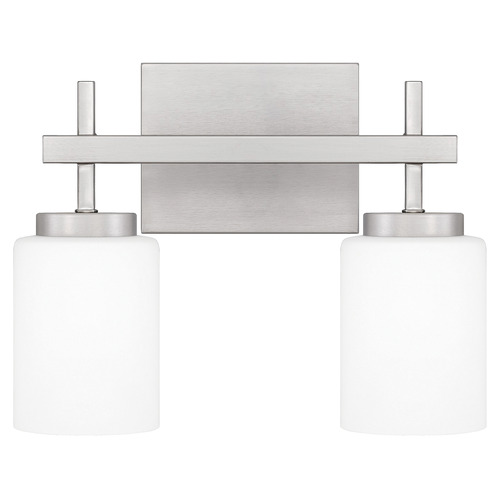 Wilburn Brushed Nickel LED Bathroom Light by Quoizel Lighting