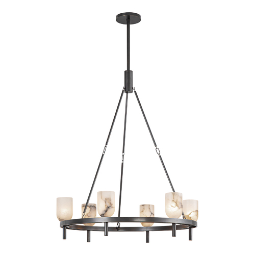 Alora Lighting Lucian 31.50-Inch Chandelier in Urban Bronze by Alora Lighting CH338632UBAR