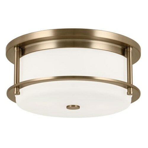 Kichler Lighting Brit Champagne Bronze Flush Mount Light by Kichler Lighting 52595CPZ