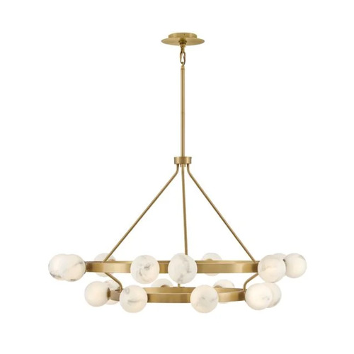 Selene 48-Inch Chandelier in Lacquered Brass by Fredrick Ramond
