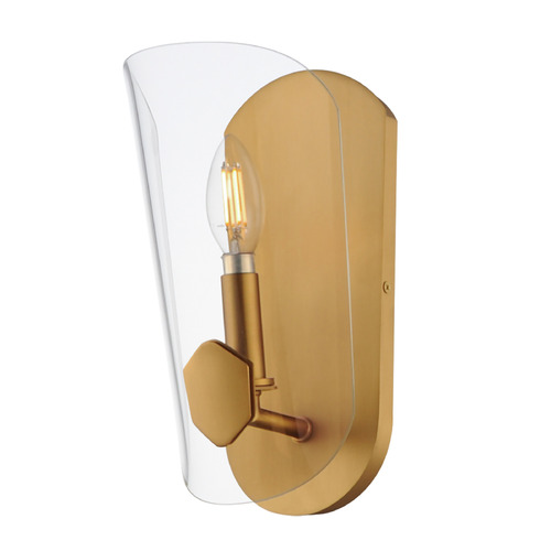 Armory Natural Aged Brass Sconce by Maxim Lighting