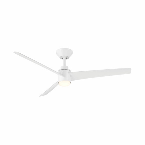 WAC Lighting Novelle 52-Inch LED Outdoor Smart Fan in Matte White by WAC Lighting F-109L-MW
