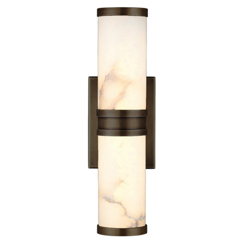 Currey and Company Brenham Natural / Oil Rubbed Bronze LED Sconce