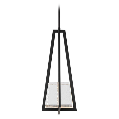 Modern Forms by WAC Lighting Modern Forms Karie Black LED Mini-Pendant Light with Square Shade PD284620-BK