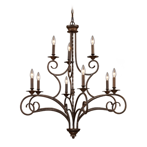 Elk Lighting Chandelier in Antique Bronze Finish 15043/6+3