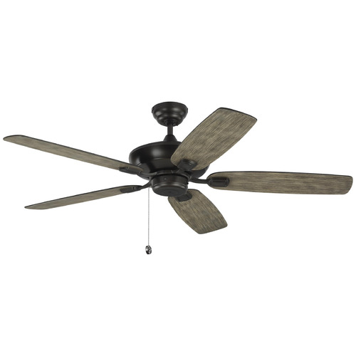 Colony 52 Brushed Steel Ceiling Fan by Generation Lighting Fan Collection