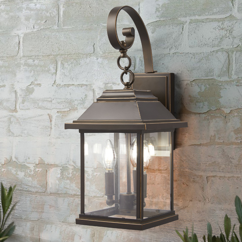 Mariner's Pointe Oil Rubbed Bronze with Gold Highlights Outdoor Wall Light by Minka Lavery