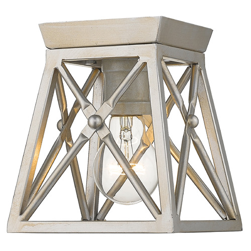 Trestle Antique Silver Flush Mount by Z-Lite