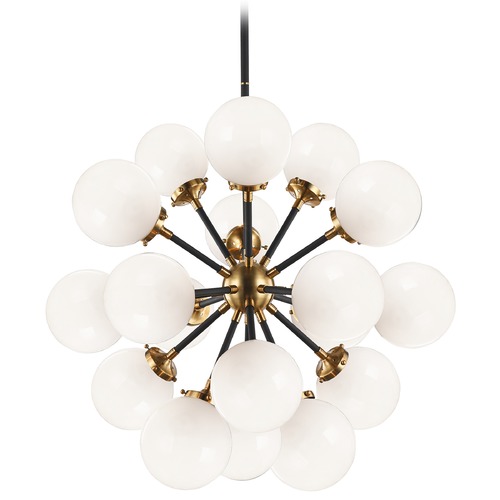 Soleil Aged Gold Chandelier by Matteo Lighting