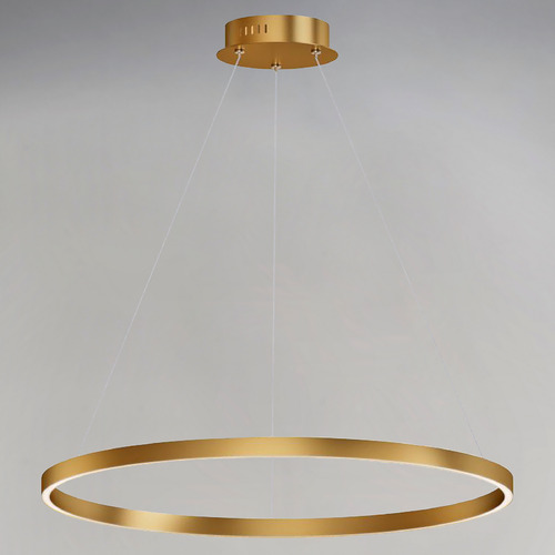 Groove 32-Inch LED Pendant in Gold by ET2 Lighting