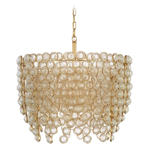Visual Comfort Signature Collection Julie Neill Milazzo Waterfall Chandelier in Gild by Visual Comfort Signature JN5234GCG