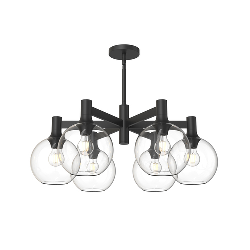 Castilla 6-Light Chandelier in Black by Alora Lighting