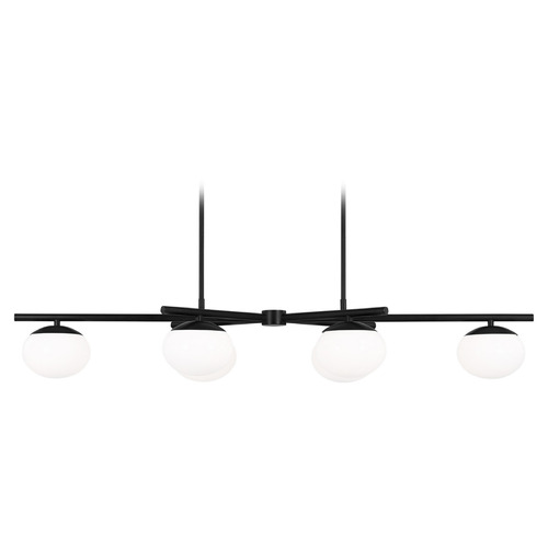 Visual Comfort Studio Collection Ellen Degeneres Lune Aged Iron LED Island Light