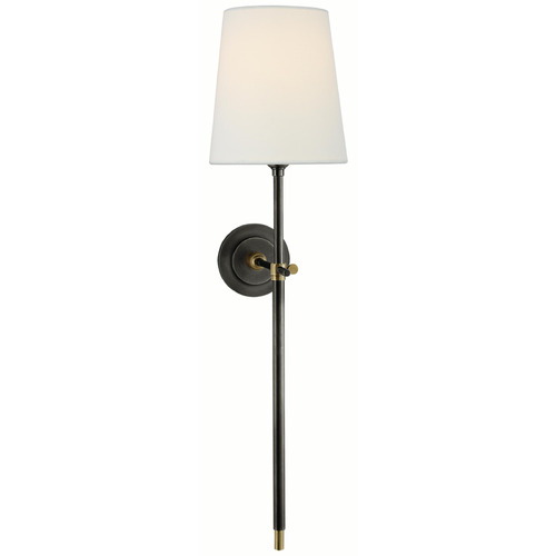 Visual Comfort Signature Collection Thomas O'brien Bryant Bronze & Hand-Rubbed Antique Brass Sconce