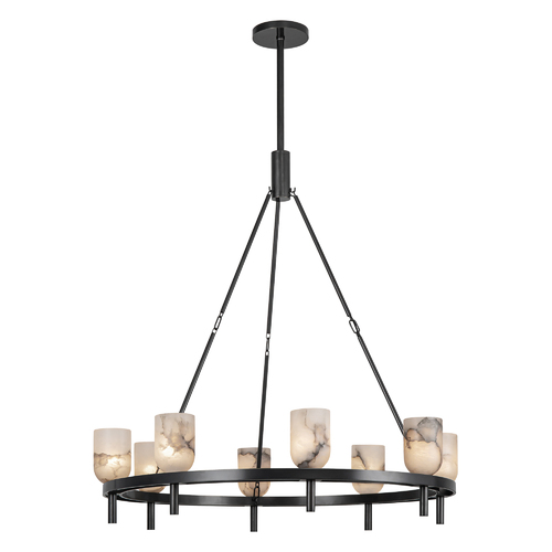 Alora Lighting Lucian 36-Inch Chandelier in Urban Bronze by Alora Lighting CH338836UBAR