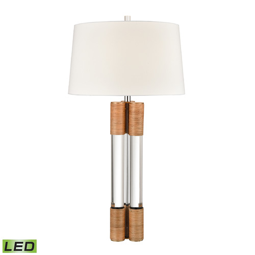 Elk Lighting Elk Lighting Island Gate Clear & Natural LED Table Lamp with Empire Shade H0019-9515-LED