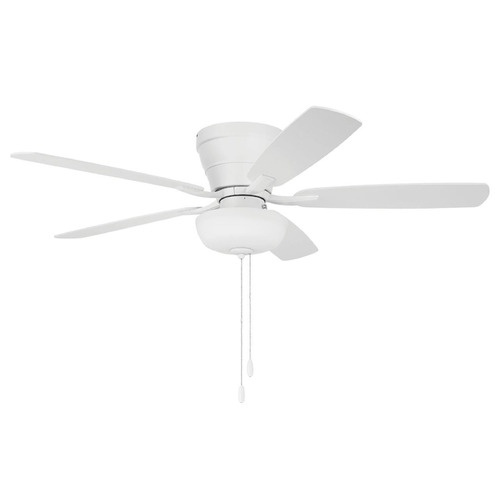 Craftmade Lighting Wheeler White LED Ceiling Fan with Light