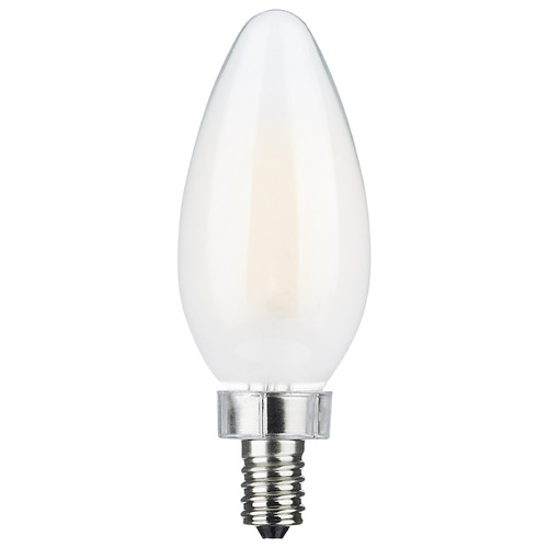 Satco Lighting 8W C11 3000K E12 Base 120V Frosted LED Light Bulb by Satco Lighting S11346